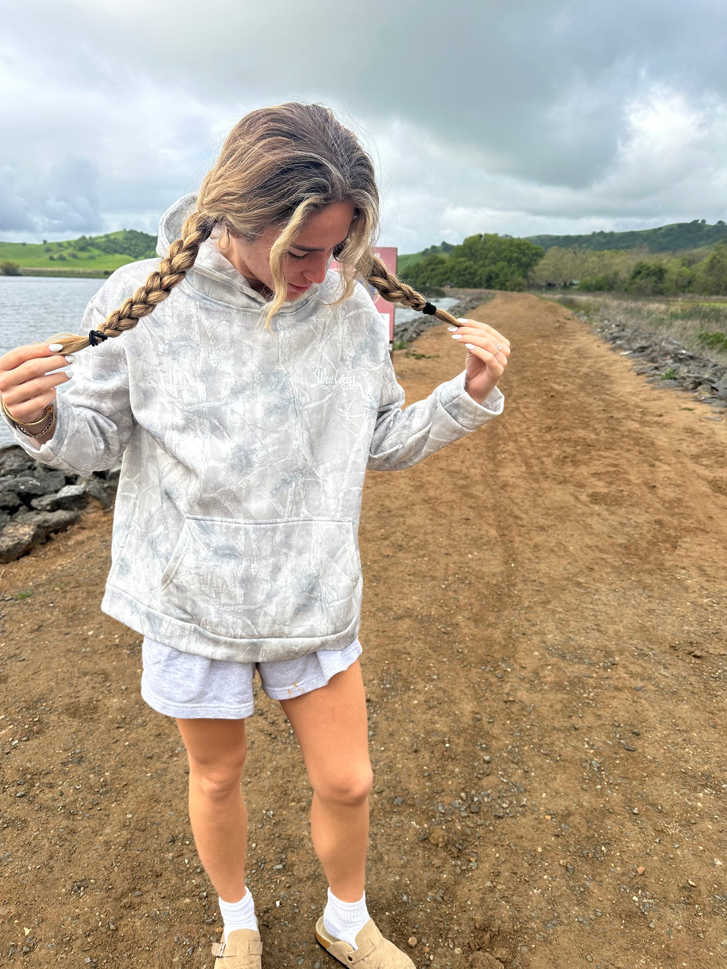 Camo Logo Sweatshirt- White