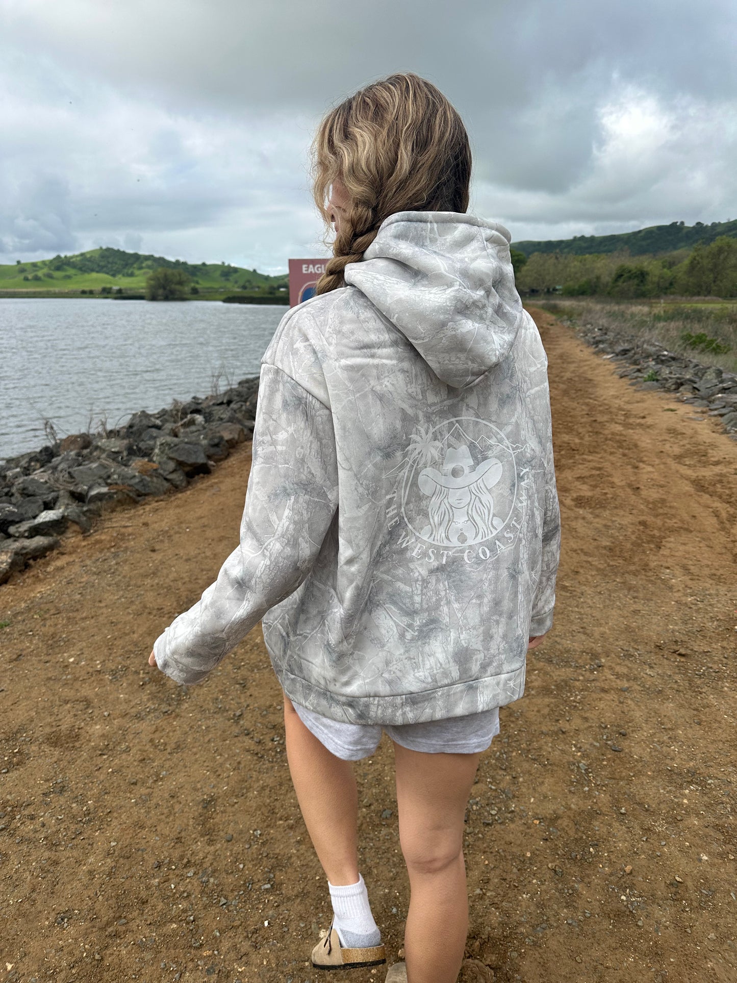 Camo Logo Sweatshirt- White