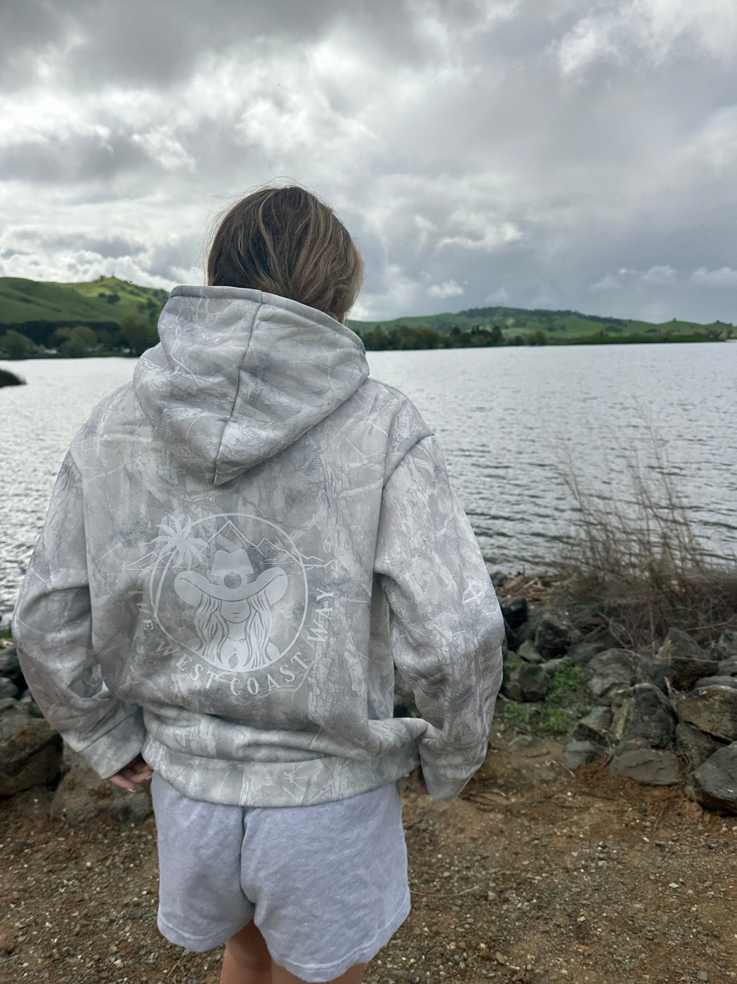 Camo Logo Sweatshirt- White