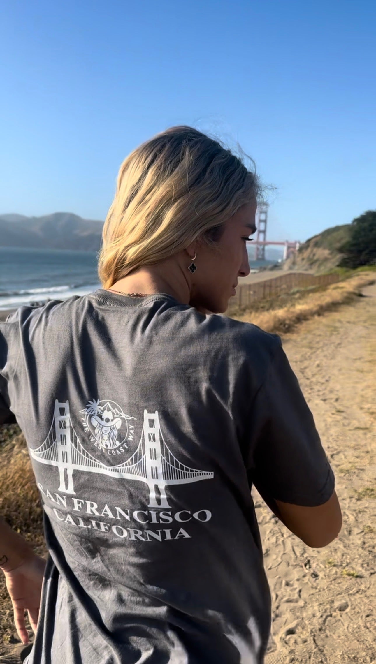 SF Golden Gate Bridge Shirt- Gray