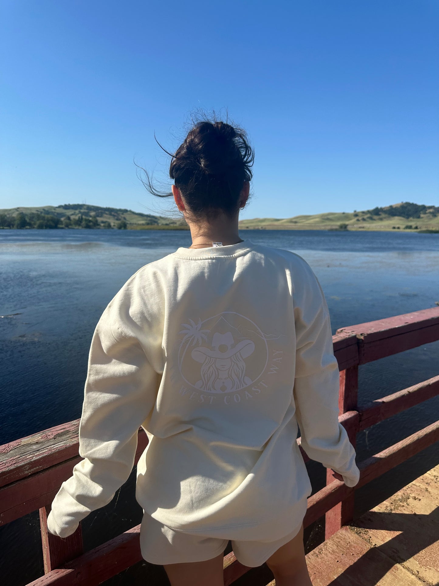 Matching crewneck- cream