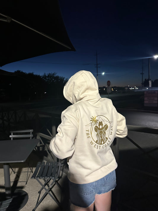 Sand Hoodie- Cream/Gold