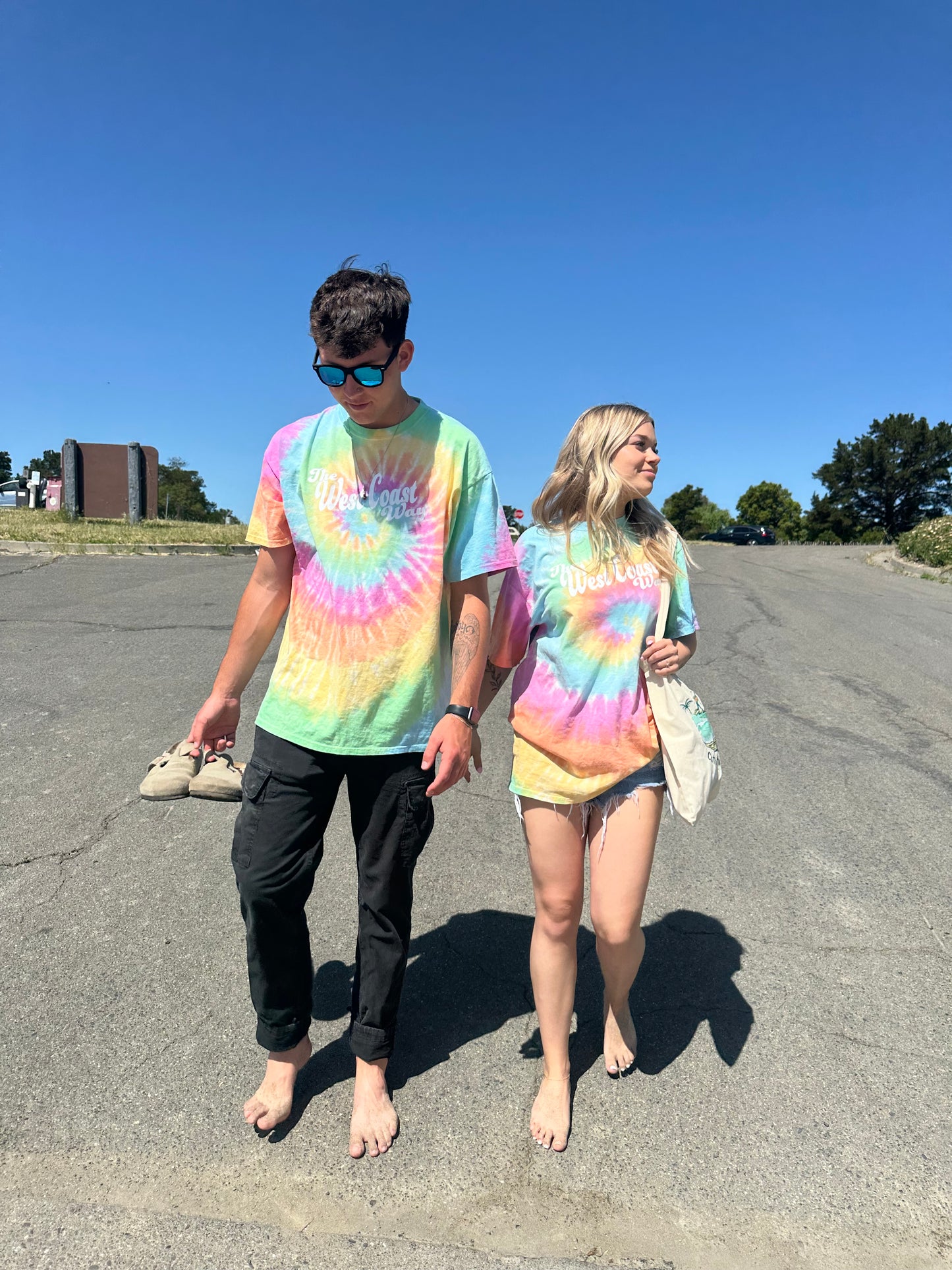 Retro tie dye T